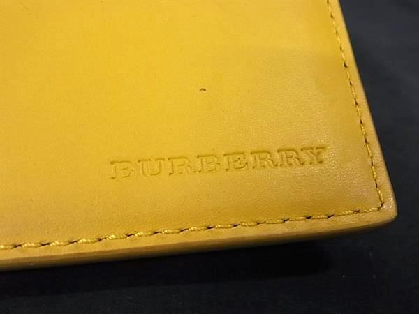 BURBERRY バーバリー 二つ折り財布 札入れ - イエロー系 レザー ユニセックス
