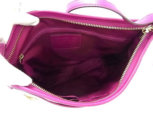 超美品 COACH コーチ ショルダーバッグ クロスボディバッグ F55363 ベージュ系×パープル系 キャンバス×レザー レディース ゴールド金具