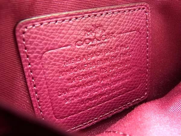 超美品 COACH コーチ ショルダーバッグ クロスボディバッグ F55363 ベージュ系×パープル系 キャンバス×レザー レディース ゴールド金具