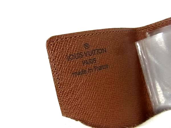 美品 LOUIS VUITTON ルイ ヴィトン カードケース モノグラム ポルトカルト・クレディ・プレッシオン M60937 ブラウン PVC レザー ユニセックス ゴールド金具