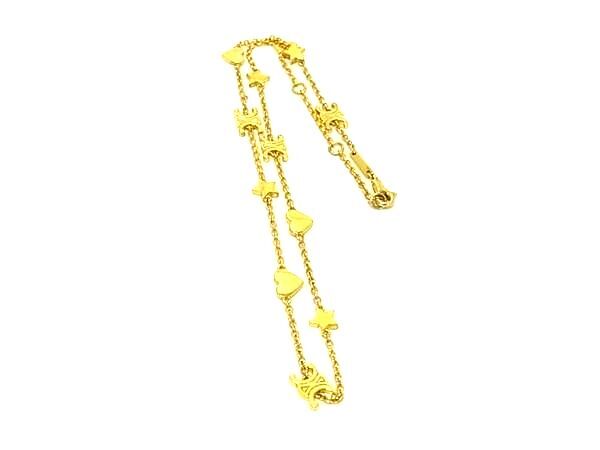 美品 CELINE セリーヌ ネックレス トリオンフ ハート スター ネックレス - ゴールド メタル レディース