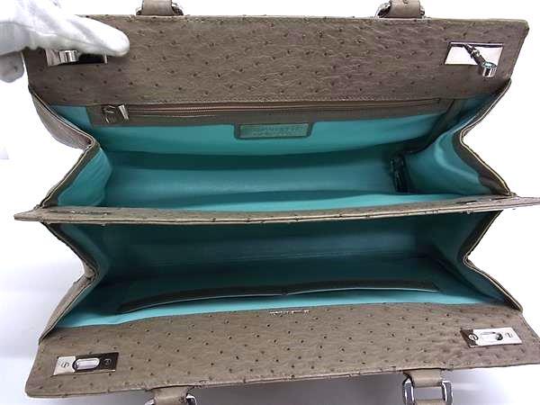 TIFFANY＆Co ティファニー バッグ ハンドバッグ - ベージュ系 オーストリッチ レディース シルバー金具 美品