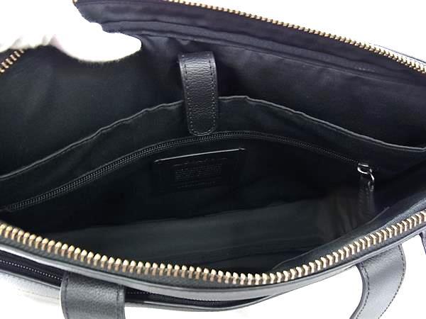 COACH コーチ ビジネスバッグ 2WAY ブリーフケース F59896 カーキ系×ブラック系 レザー メンズ 迷彩柄 カモフラ ショルダーバッグ シルバー金具 美品