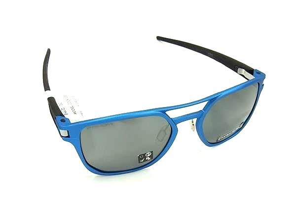 OAKLEY オークリー アイウェア サングラス LATCH ALPHA 0OO4128 ブルー系 メタル ラバー メンズ 超美品