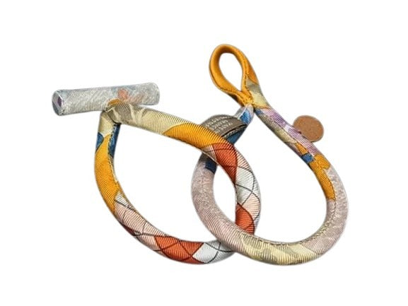 HERMES エルメス ブレスレット ブリッド･ドゥ･ソワ ダブル プティアッシュ - マルチカラー シルク100% レディース 超美品