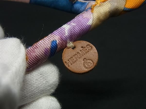 HERMES エルメス ブレスレット ブリッド･ドゥ･ソワ ダブル プティアッシュ - マルチカラー シルク100% レディース 超美品