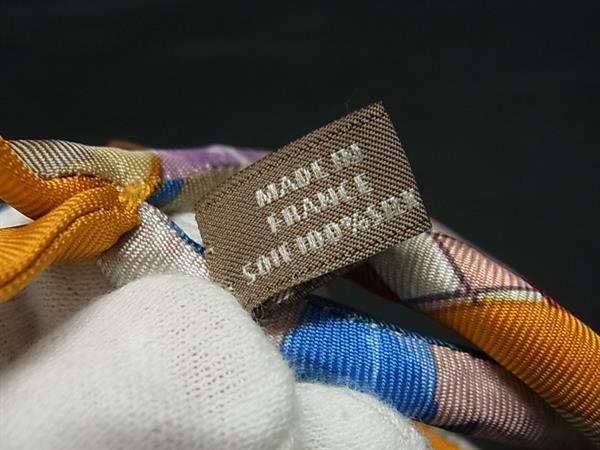 HERMES エルメス ブレスレット ブリッド･ドゥ･ソワ ダブル プティアッシュ - マルチカラー シルク100% レディース 超美品