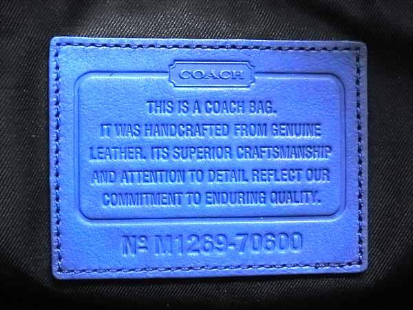 COACH コーチ トートバッグ 70600 ブルー レザー ユニセックス 2WAY