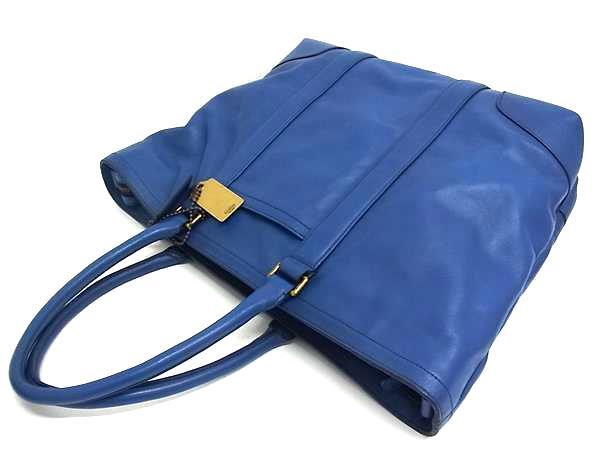 COACH コーチ トートバッグ 70600 ブルー レザー ユニセックス 2WAY