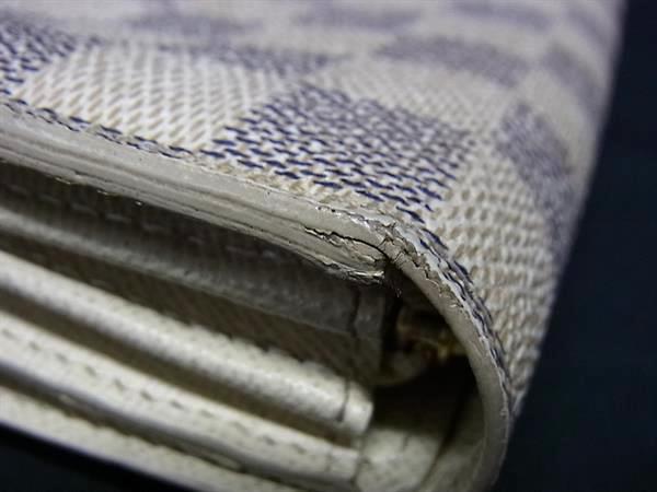 LOUIS VUITTON ルイヴィトン 財布 ダミエアズール ポルトフォイユ サラ N61735 アズール PVC レザー ユニセックス 二つ折り長財布 ゴールド金具