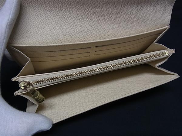 LOUIS VUITTON ルイヴィトン 財布 ダミエアズール ポルトフォイユ サラ N61735 アズール PVC レザー ユニセックス 二つ折り長財布 ゴールド金具