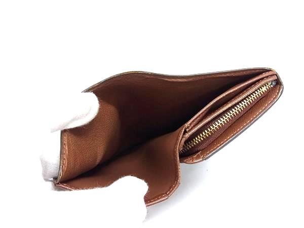 LOUIS VUITTON ルイヴィトン 財布 モノグラム ポルトモネ ビエトレゾール M61730 ブラウン PVC レザー レディース 二つ折り財布 ゴールド金具