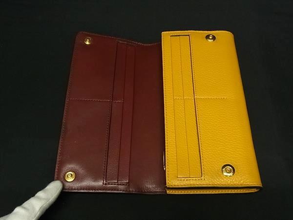 MULBERRY マルベリー 財布 コンチネンタルウォレット RL4440/205N651 イエロー レザー レディース 二つ折り長財布 美品