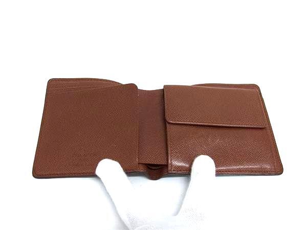 LOUIS VUITTON ルイヴィトン 財布 モノグラム ポルトビエ モネ M61669 ブラウン PVC レザー メンズ 二つ折り財布 美品