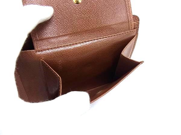 LOUIS VUITTON ルイヴィトン 財布 モノグラム ポルトビエ モネ M61669 ブラウン PVC レザー メンズ 二つ折り財布 美品