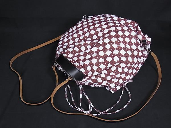 MARNI マルニ リュックサック マルチカラー ナイロン×レザー レディース リバーシブル