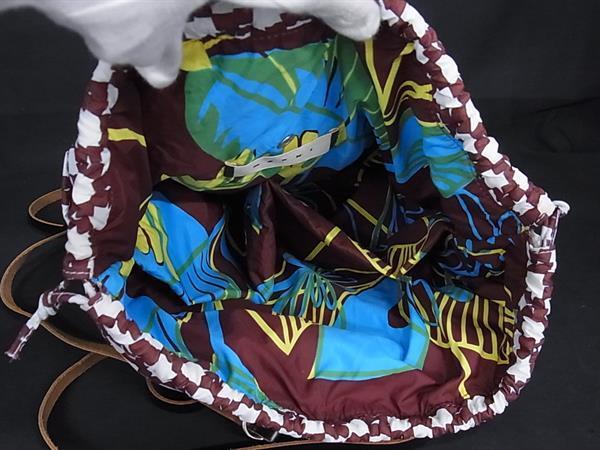 MARNI マルニ リュックサック マルチカラー ナイロン×レザー レディース リバーシブル