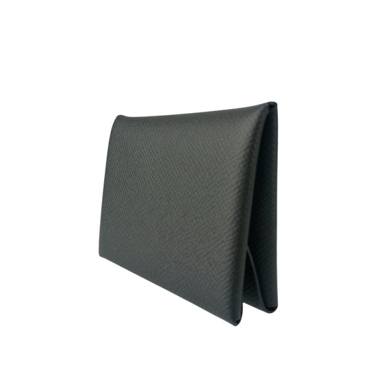 HERMES エルメス コインケース カルヴィ デュオ ブラック エプソン ユニセックス 小銭入れ W刻印 新品未使用展示品