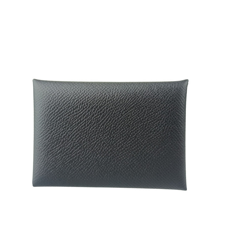 HERMES エルメス コインケース カルヴィ デュオ ブラック エプソン ユニセックス 小銭入れ W刻印 新品未使用展示品