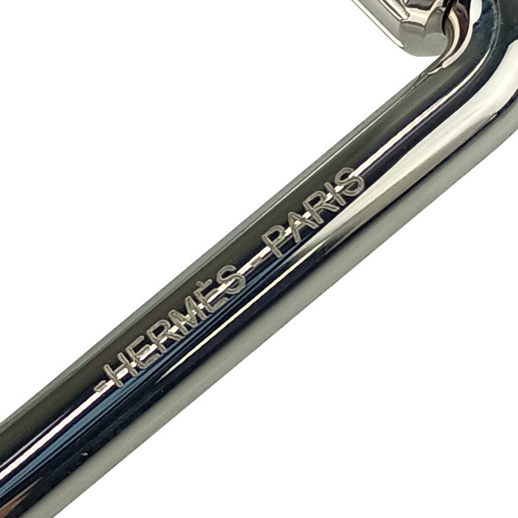 HERMES エルメス キーホルダー キーリング シュバル シルバー メタル ユニセックス バッグチャーム 馬モチーフ 新古未使用展示品