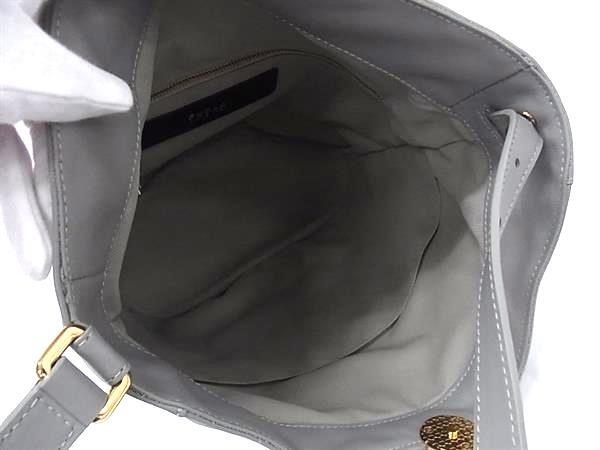 FURLA フルラ ショルダーバッグ スフェラ グレー ソフト レザー レディース 超美品