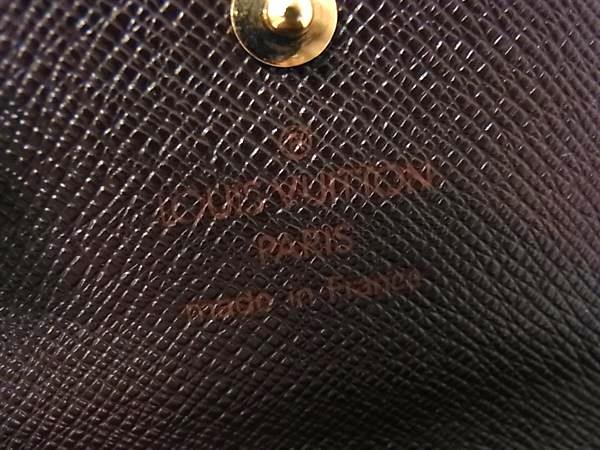 LOUIS VUITTON ルイヴィトン 財布 ダミエ ポルトモネビエ カルトクレディ N61652 エベヌ ブラウン PVC レザー レディース 三つ折り 財布