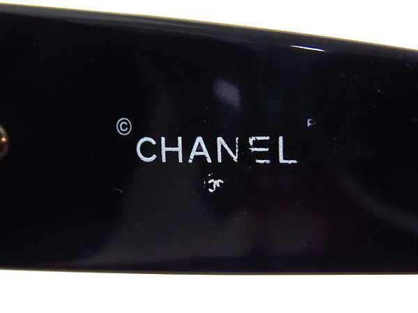 CHANEL シャネル サングラス ココマーク 5246 ブラック クリアブルー プラスチック レディース 美品