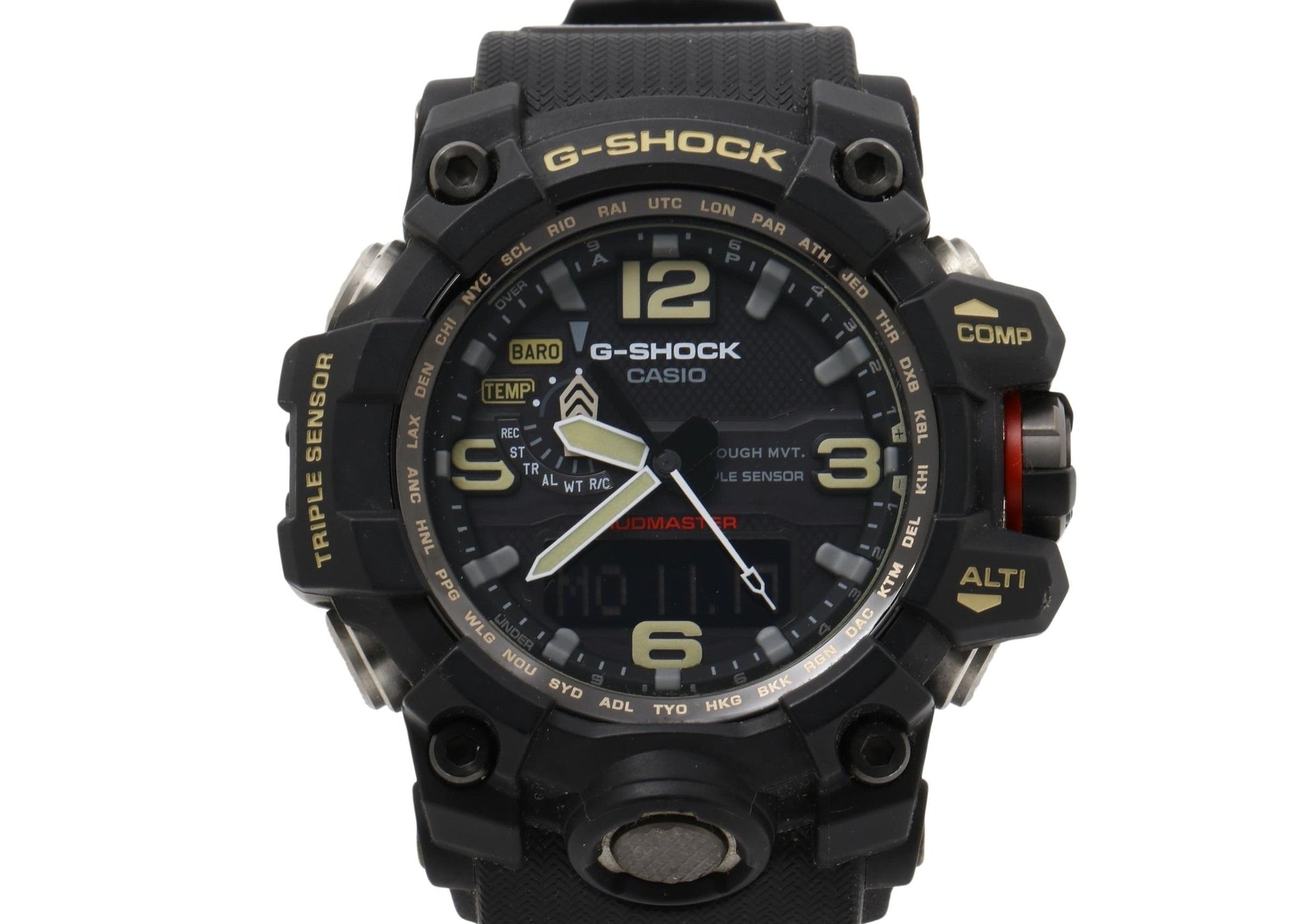 CASIO カシオ 時計 GSHOCK MASTER OF G LAND MUDMASTER GWG10001AJF ブラック 樹脂／ステンレススチール メンズ アナデジ 美品