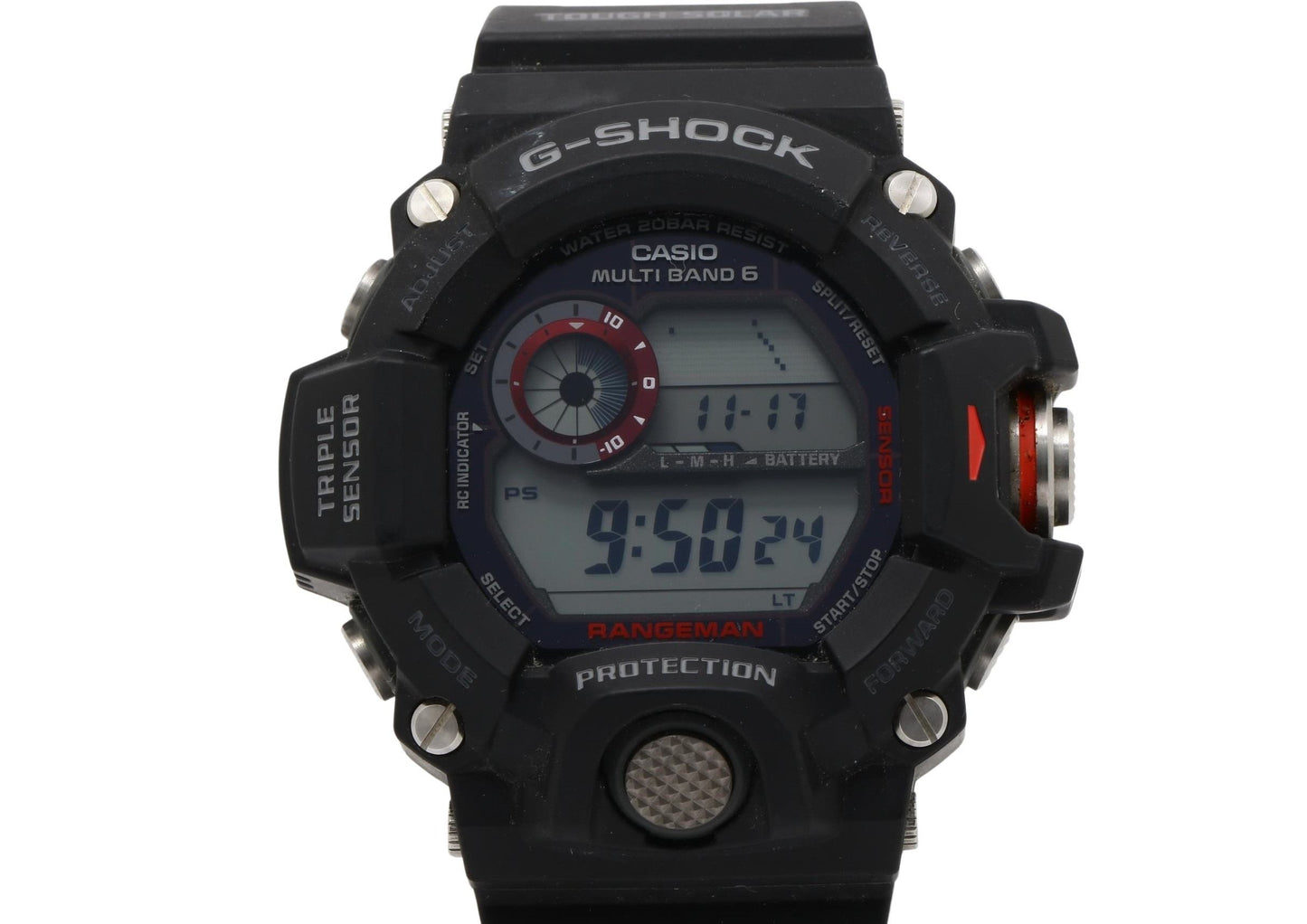 CASIO カシオ 時計 GSHOCK MASTER OF G LAND RANGEMAN GW9400J1JF ブラック 樹脂 メンズ デジタル 美品