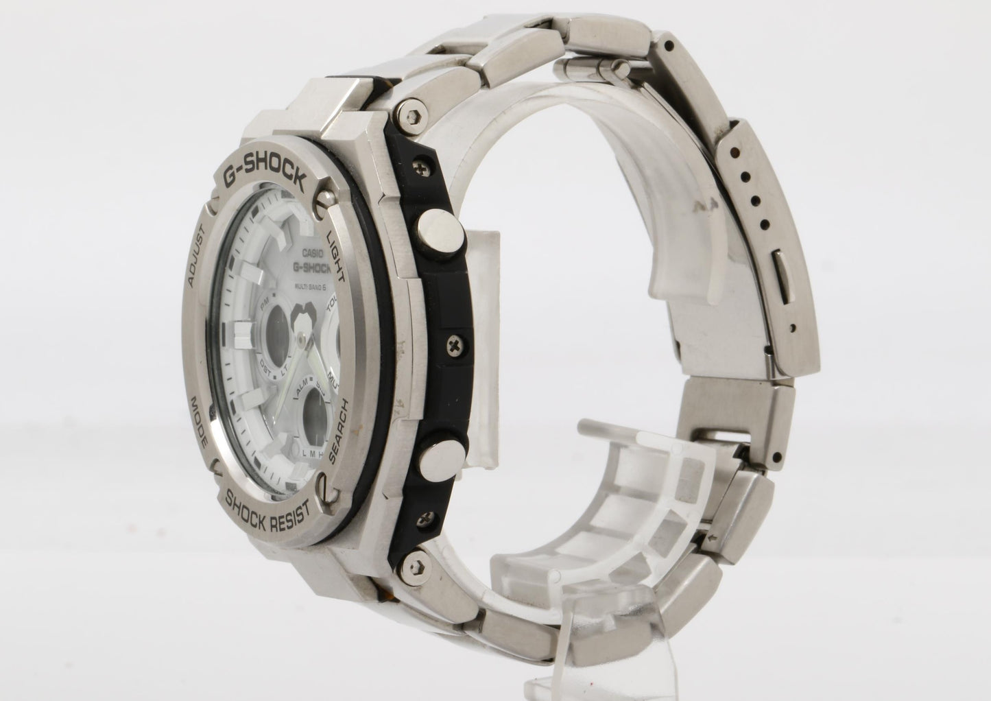 CASIO カシオ 時計 GSHOCK GSTEEL GSTW100 Series GSTW110D7AJF シルバー 樹脂／ステンレススチール メンズ アナデジ