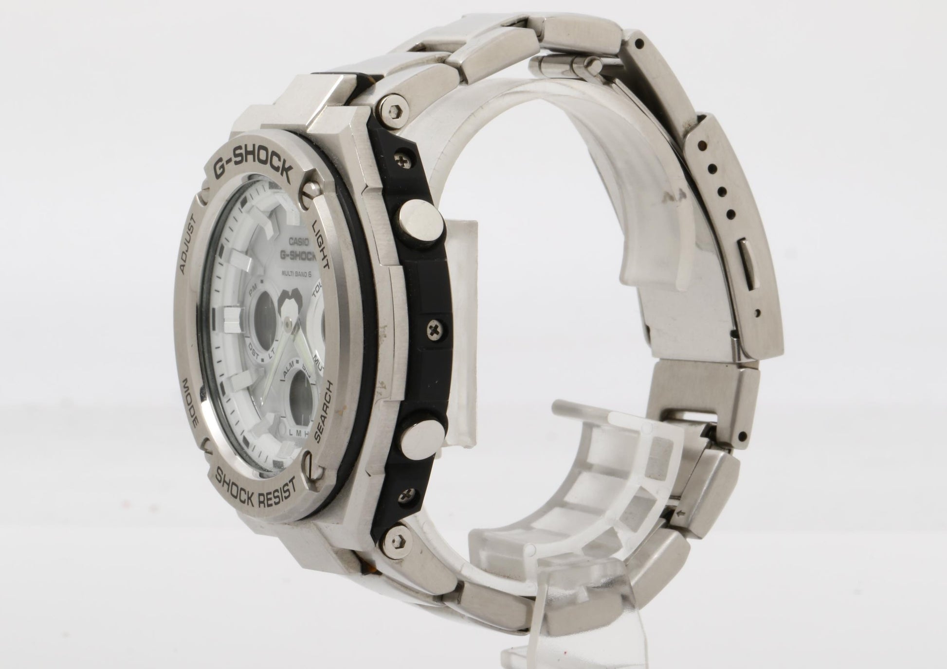 CASIO カシオ 時計 GSHOCK GSTEEL GSTW100 Series GSTW110D7AJF シルバー 樹脂／ステンレススチール メンズ アナデジ