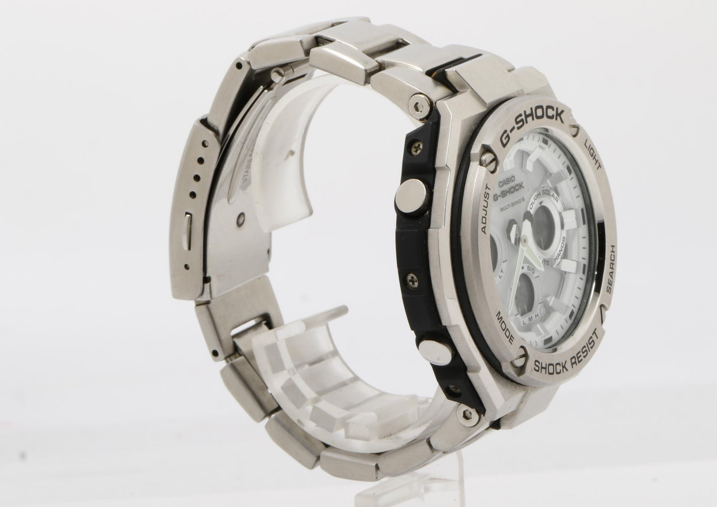 CASIO カシオ 時計 GSHOCK GSTEEL GSTW100 Series GSTW110D7AJF シルバー 樹脂／ステンレススチール メンズ アナデジ