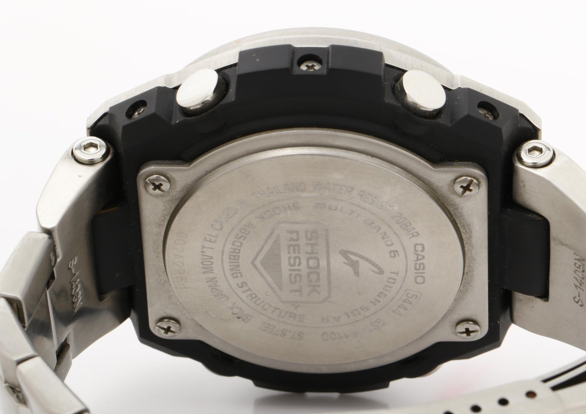 CASIO カシオ 時計 GSHOCK GSTEEL GSTW100 Series GSTW110D7AJF シルバー 樹脂／ステンレススチール メンズ アナデジ