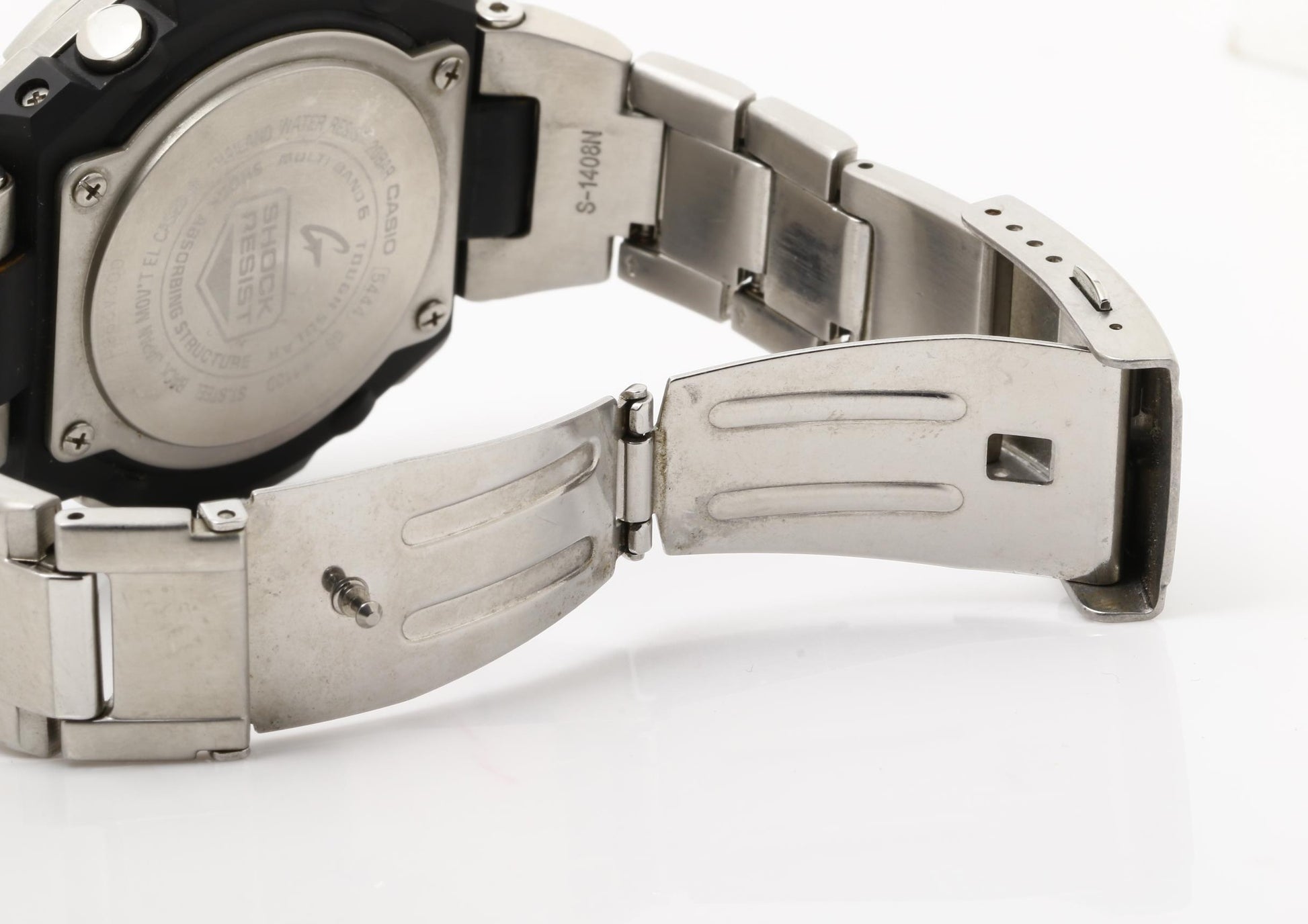 CASIO カシオ 時計 GSHOCK GSTEEL GSTW100 Series GSTW110D7AJF シルバー 樹脂／ステンレススチール メンズ アナデジ