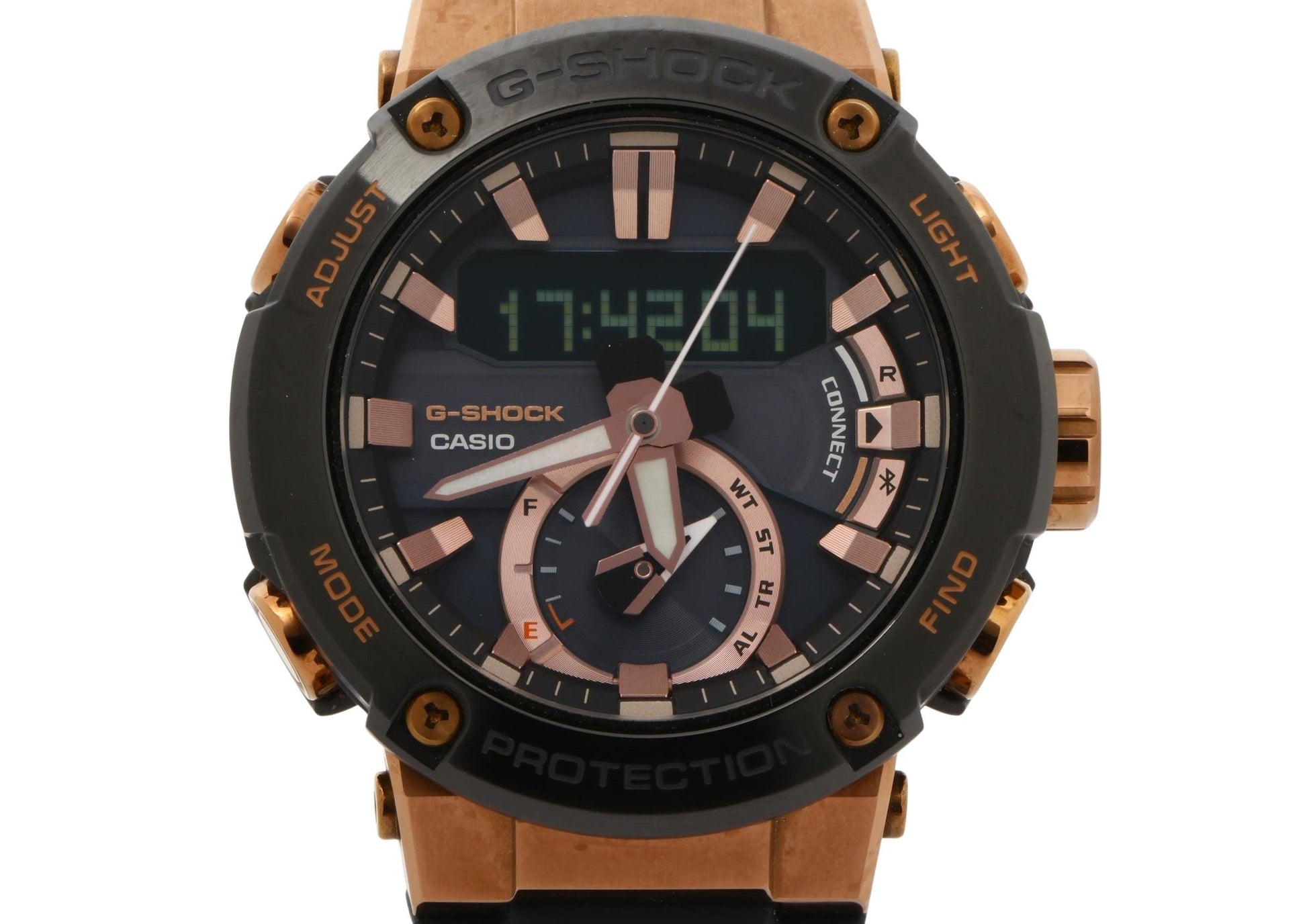 CASIO カシオ 時計 GSHOCK GSTEEL GSTB200G2AJF ブラック ステンレススチール/樹脂/カーボン メンズ アナデジ 美品