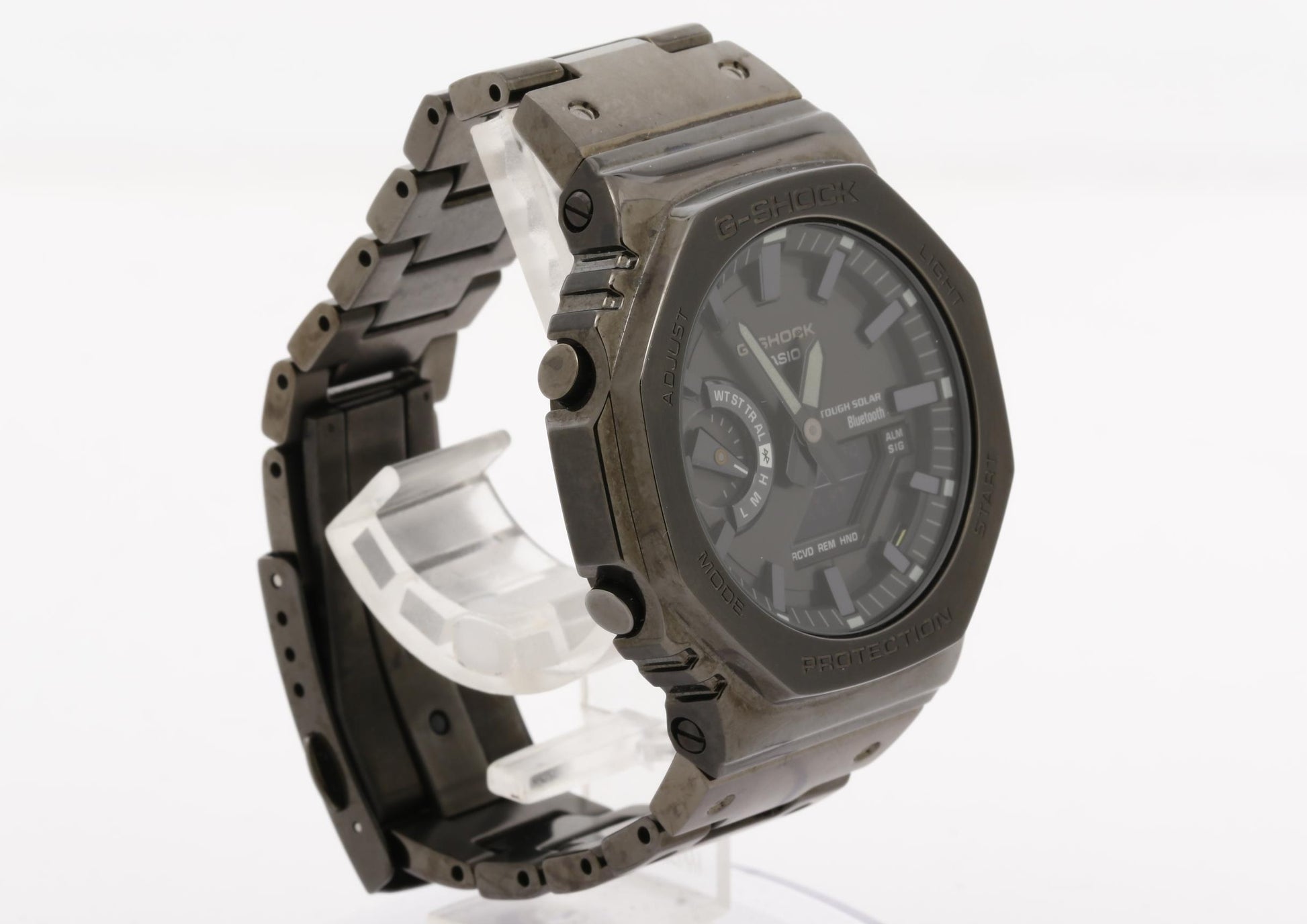CASIO カシオ 時計 GSHOCK FULL METAL 2100 Series GMB2100BD1AJF ブラック ステンレススチール メンズ アナデジ 美品