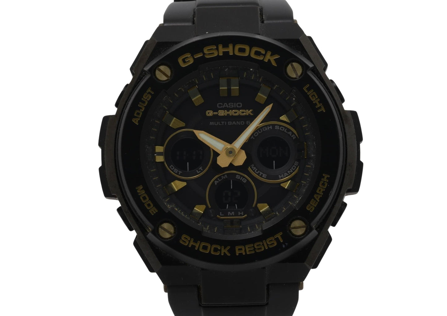 CASIO カシオ 時計 GSHOCK GSTEEL GSTW300BD1AJF ブラック ステンレススチール メンズ アナデジ