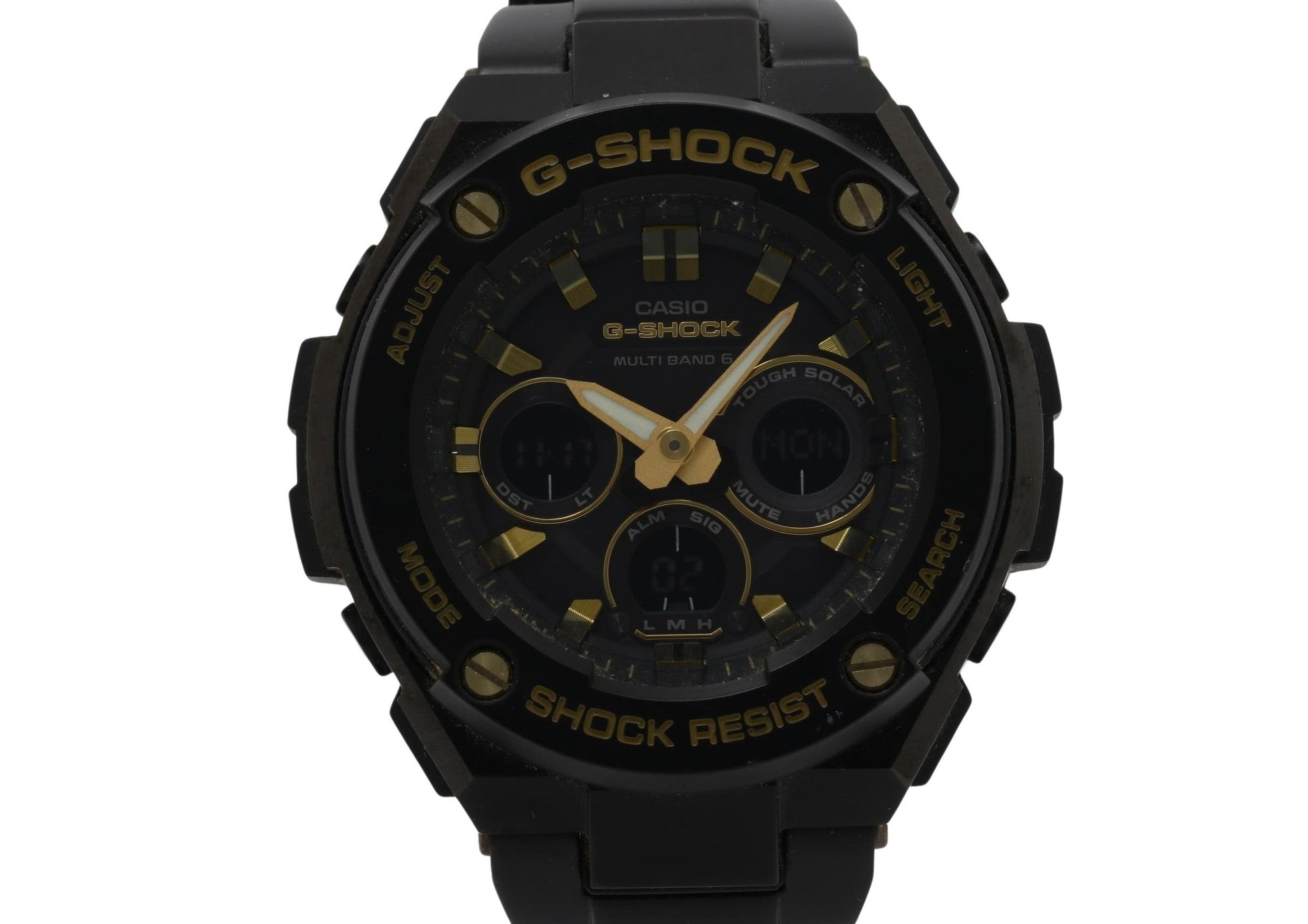 CASIO カシオ 時計 GSHOCK GSTEEL GSTW300BD1AJF ブラック ステンレススチール メンズ アナデジ