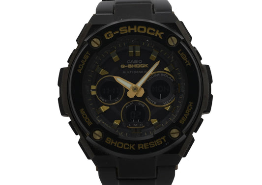 CASIO カシオ 時計 GSHOCK GSTEEL GSTW300BD1AJF ブラック ステンレススチール メンズ アナデジ