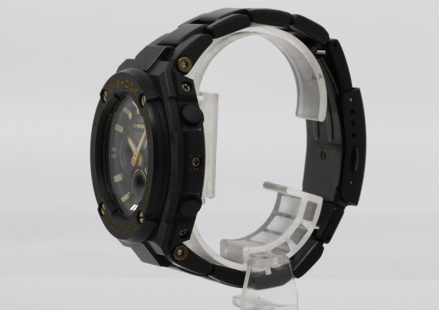 CASIO カシオ 時計 GSHOCK GSTEEL GSTW300BD1AJF ブラック ステンレススチール メンズ アナデジ