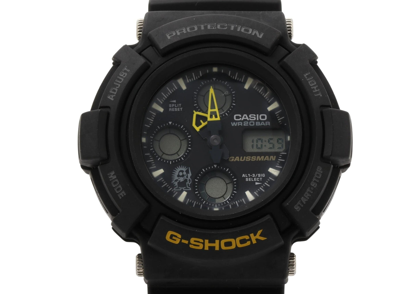 CASIO カシオ 時計 GSHOCK ガウスマン AW571BM1T ブラック 樹脂／チタン メンズ アナデジ 超美品