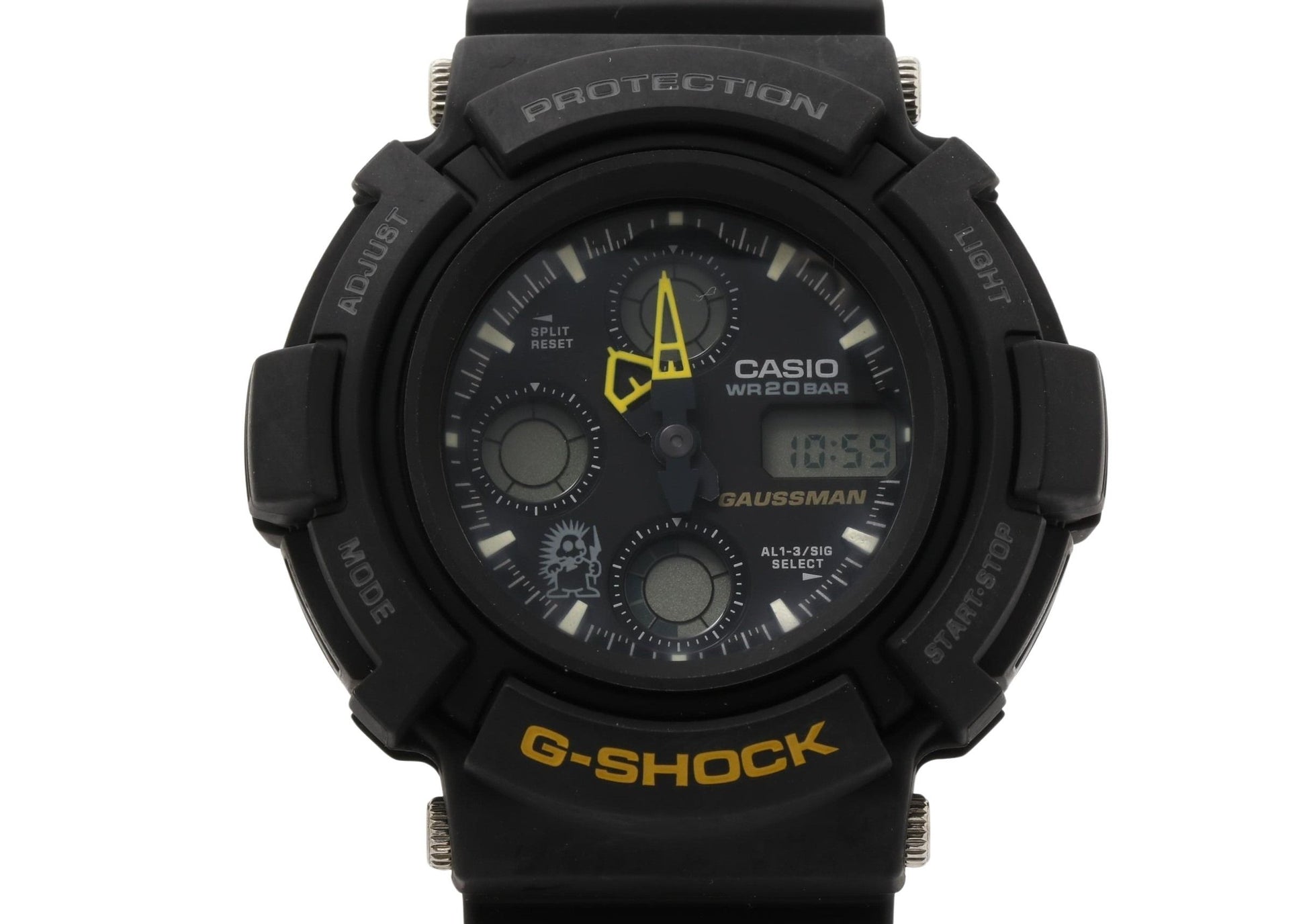 CASIO カシオ 時計 GSHOCK ガウスマン AW571BM1T ブラック 樹脂／チタン メンズ アナデジ 超美品