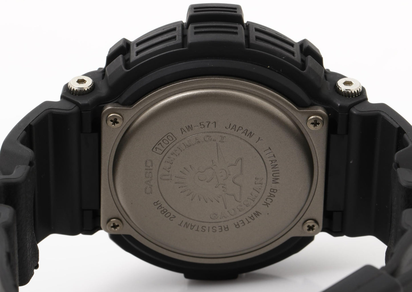 CASIO カシオ 時計 GSHOCK ガウスマン AW571BM1T ブラック 樹脂／チタン メンズ アナデジ 超美品