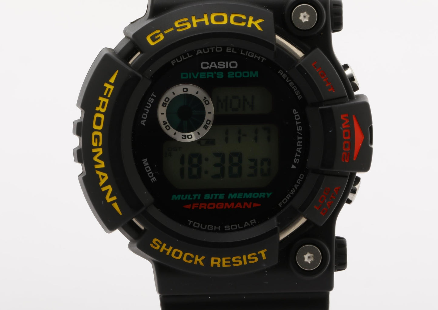 CASIO カシオ 時計 GSHOCK フロッグマン GW200Z1JF ブラック 樹脂／チタン メンズ デジタル 美品