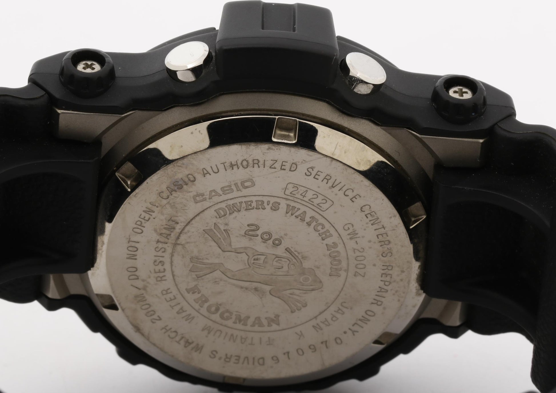 CASIO カシオ 時計 GSHOCK フロッグマン GW200Z1JF ブラック 樹脂／チタン メンズ デジタル 美品