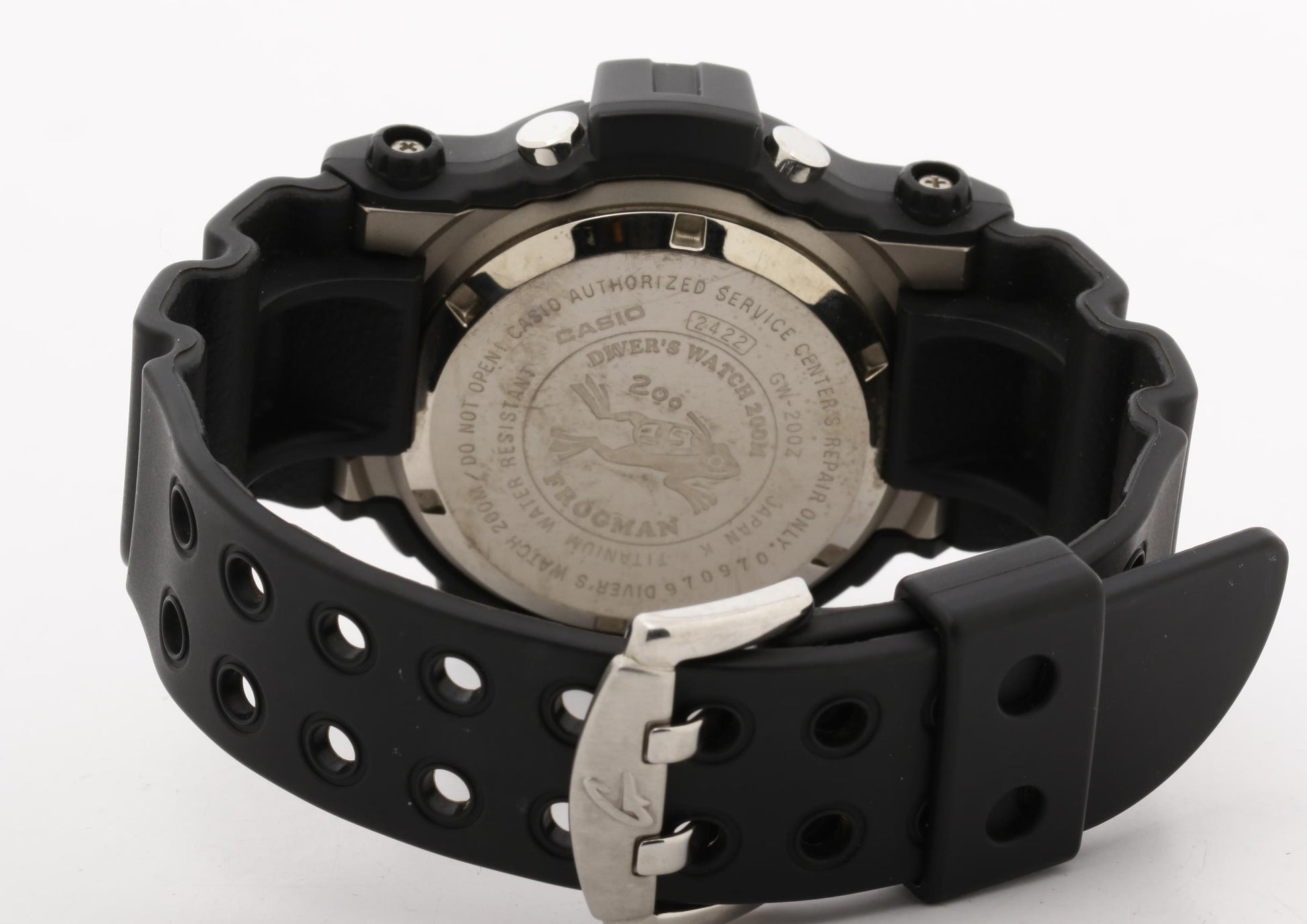 CASIO カシオ 時計 GSHOCK フロッグマン GW200Z1JF ブラック 樹脂／チタン メンズ デジタル 美品