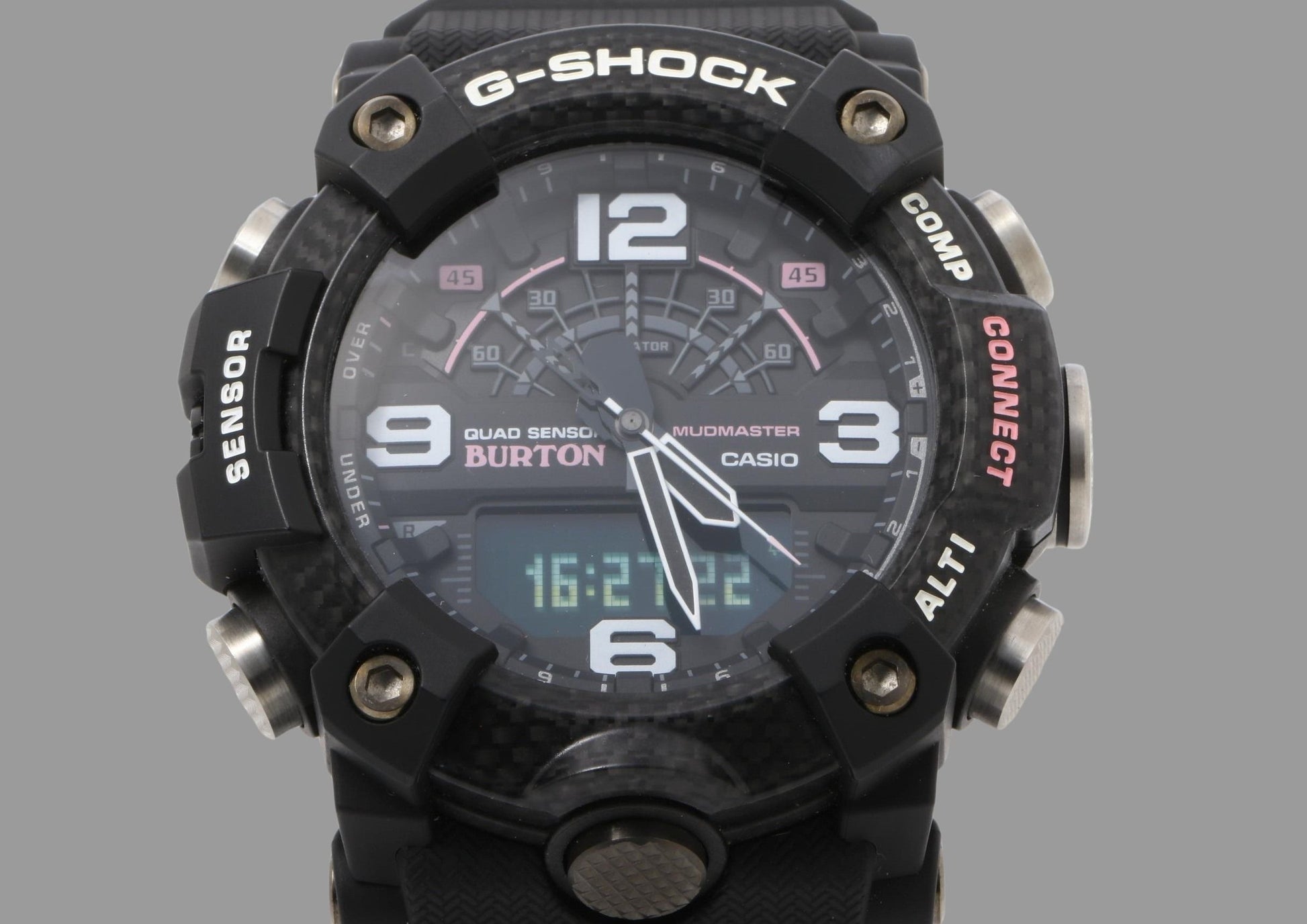CASIO カシオ 時計 GSHOCK MASTER OF G LAND MUDMASTER GGB100BTN1AJR ブラック カーボン／樹脂 メンズ アナデジ BURTONコラボレーションモデル 限定 新品未使用展示品