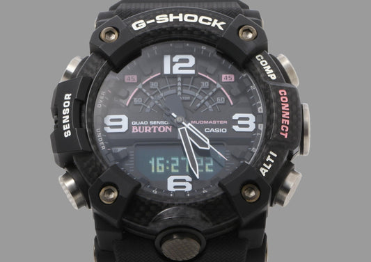 CASIO カシオ 時計 GSHOCK MASTER OF G LAND MUDMASTER GGB100BTN1AJR ブラック カーボン／樹脂 メンズ アナデジ BURTONコラボレーションモデル 限定 新品未使用展示品