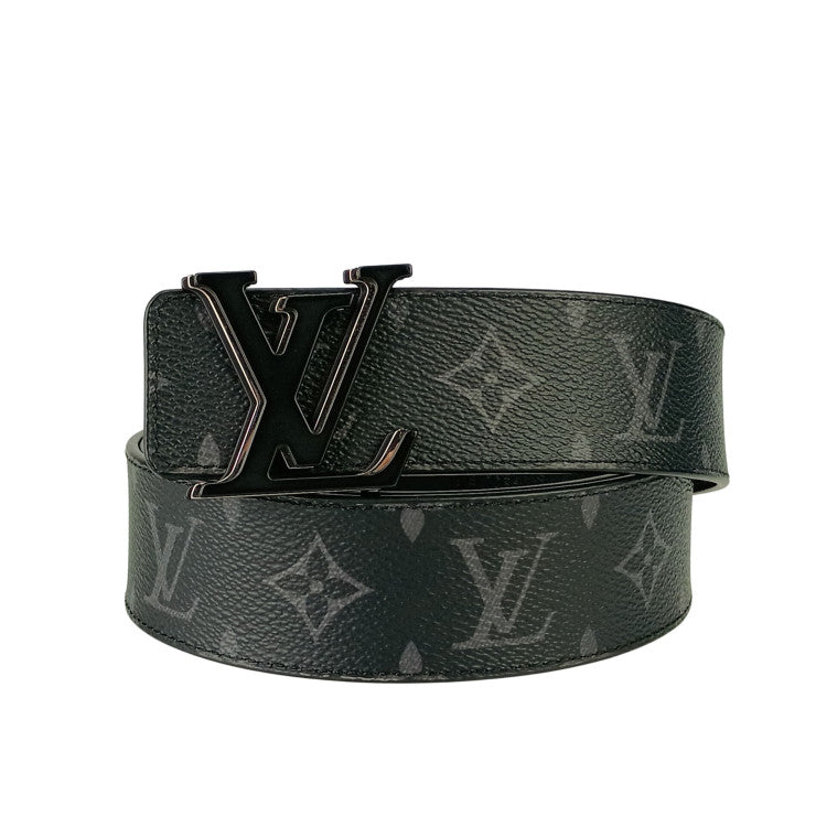 LOUIS VUITTON ルイヴィトン ベルト ベルト LV オプティック M8505V ブラック モノグラム エクリプス メンズ 美品