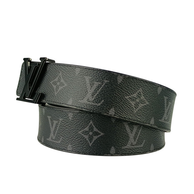 LOUIS VUITTON ルイヴィトン ベルト ベルト LV オプティック M8505V ブラック モノグラム エクリプス メンズ 美品